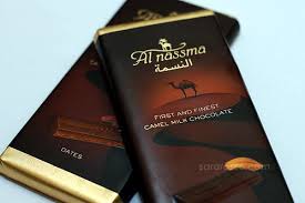 Camel milk chocolate gold bar by Al Nassma, a Dubai specialty